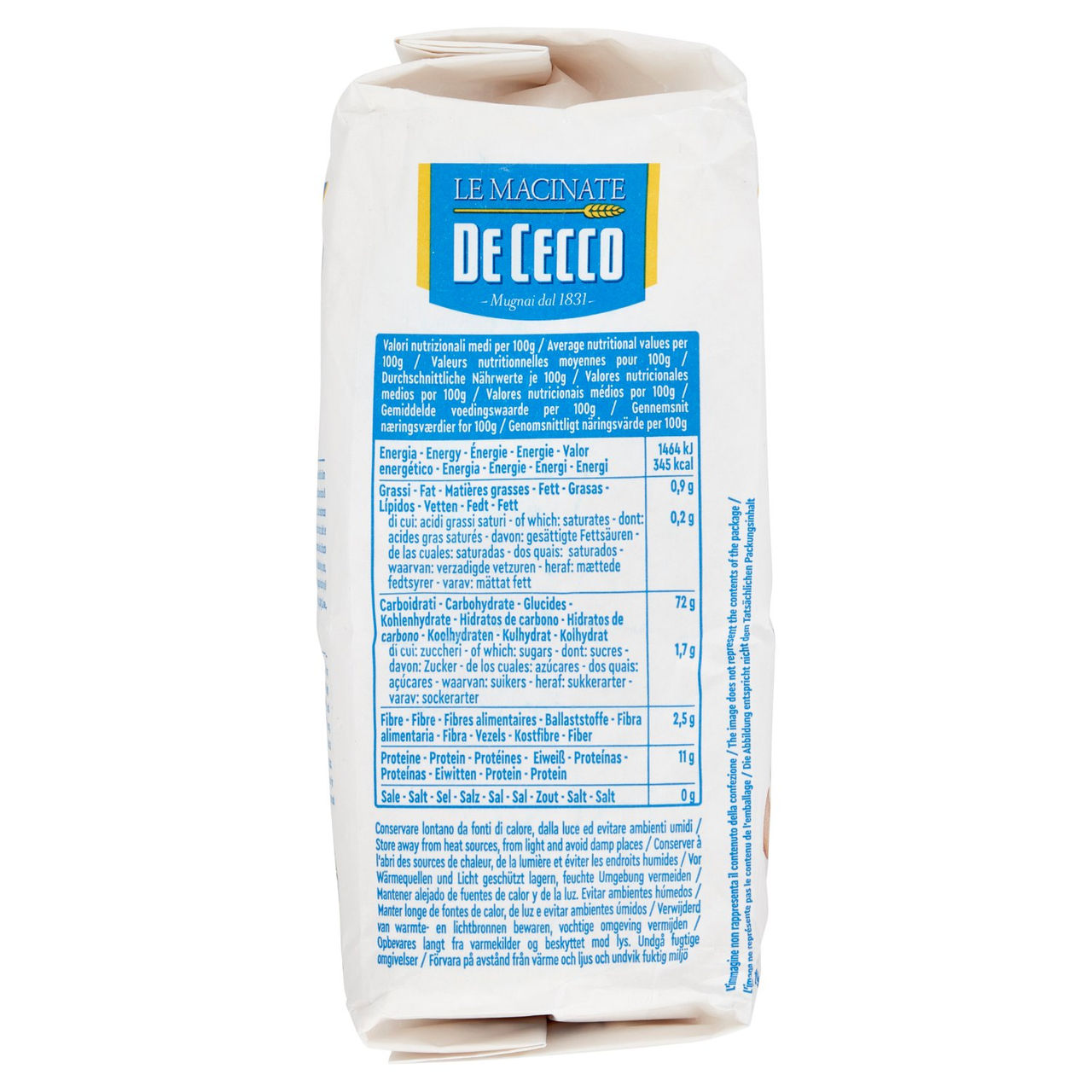 De Cecco Le Macinate Farina di Grano Tenero "00" 1 Kg
