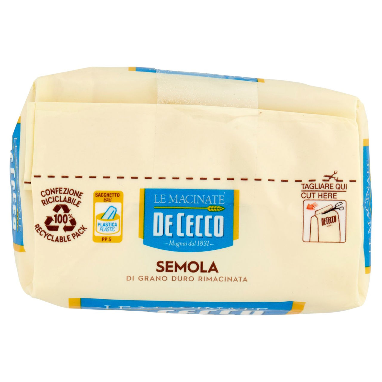 De Cecco Le Macinate Semola di Grano Duro Rimacinata 1 Kg