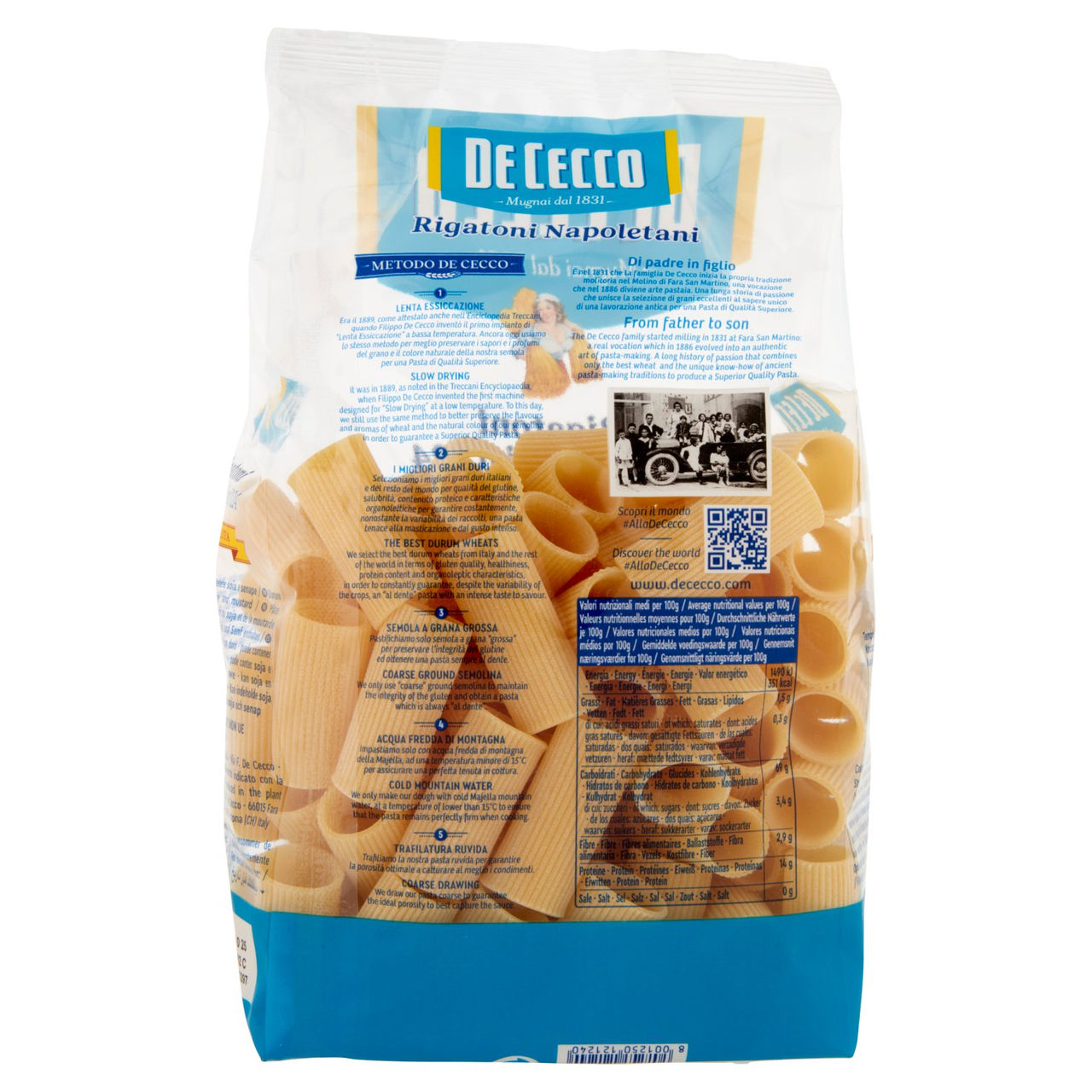 De Cecco Le Specialità Rigatoni Napoletani n°124 500 g