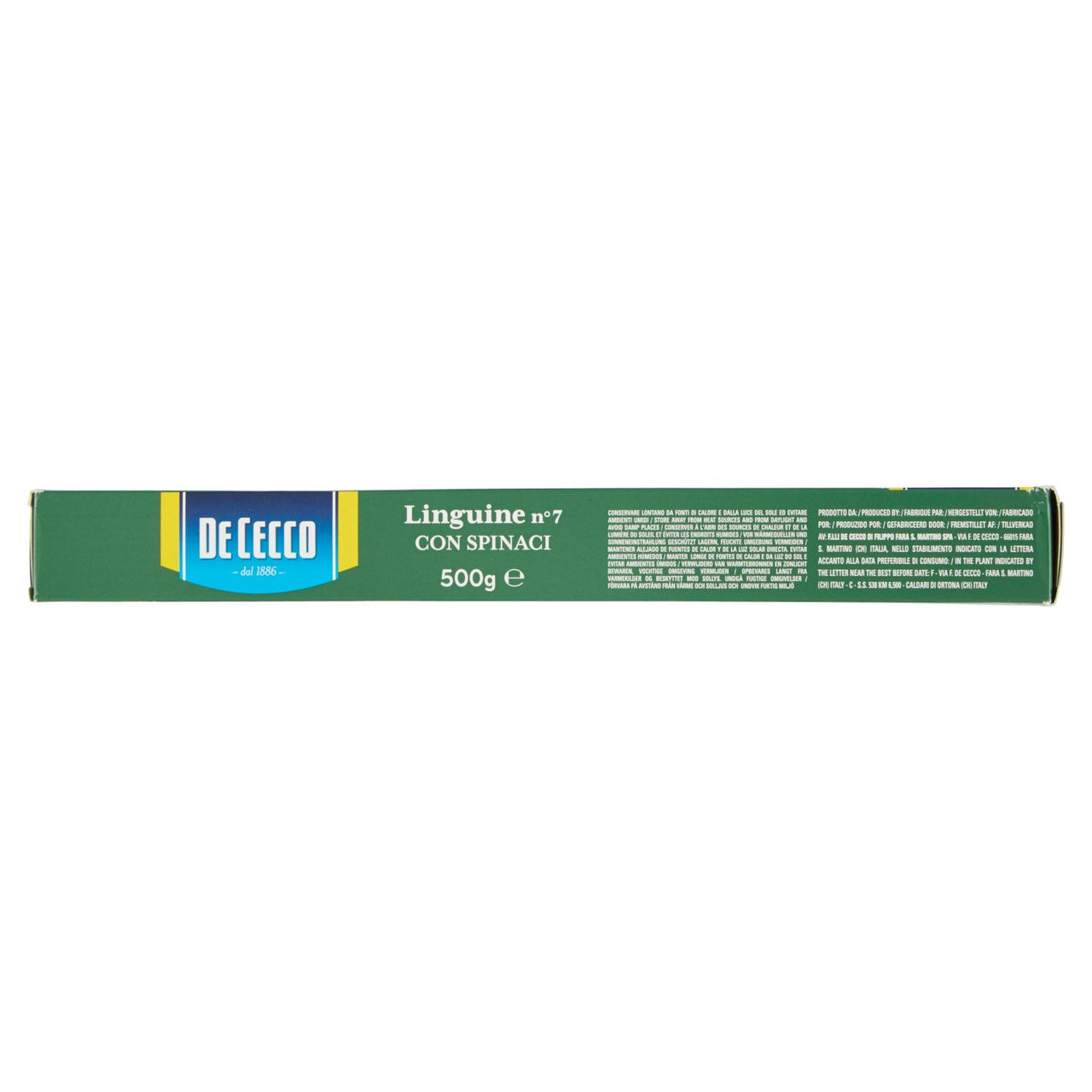De Cecco Linguine n° 7 con Spinaci 500 g