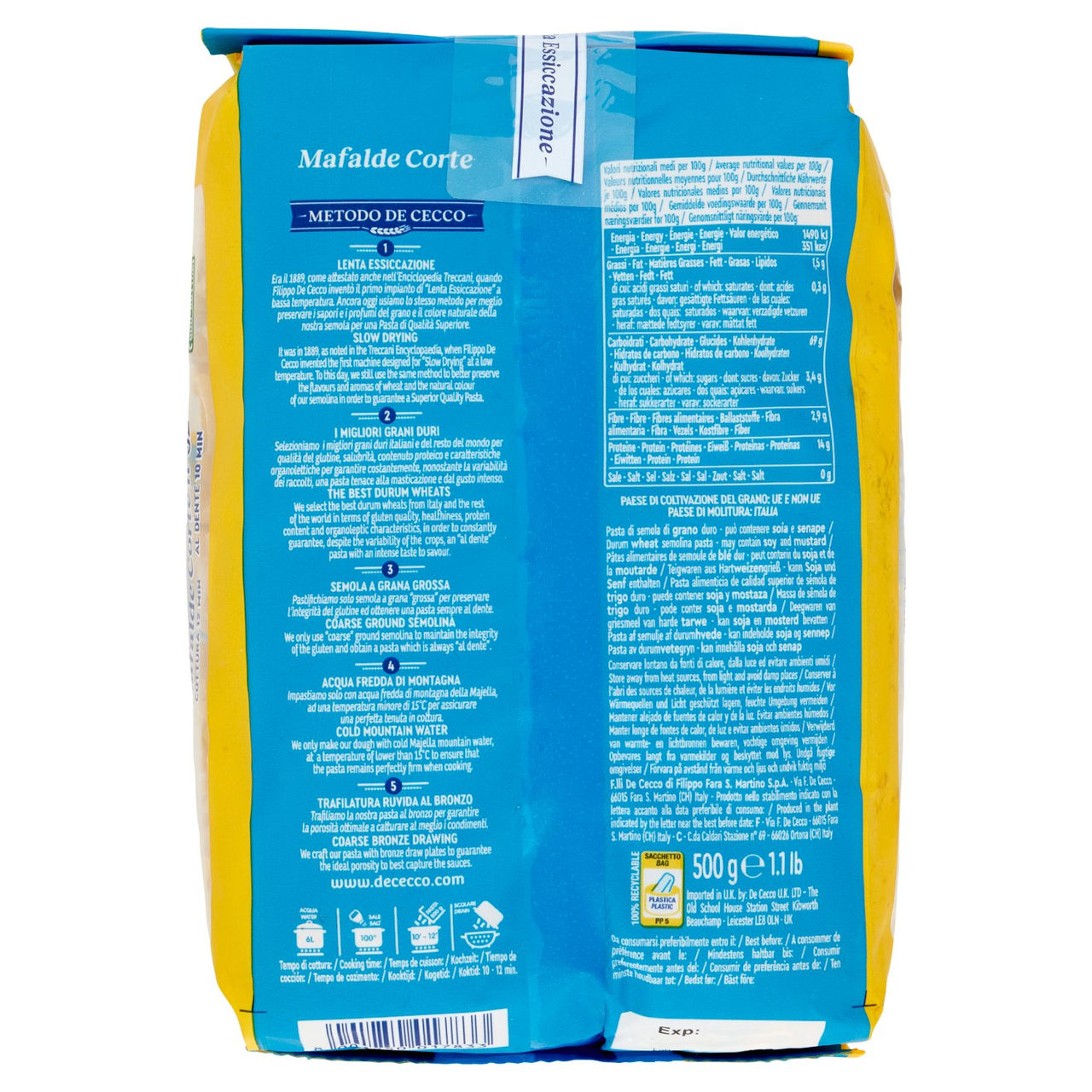 De Cecco Mafalde Corte n°32 500 g