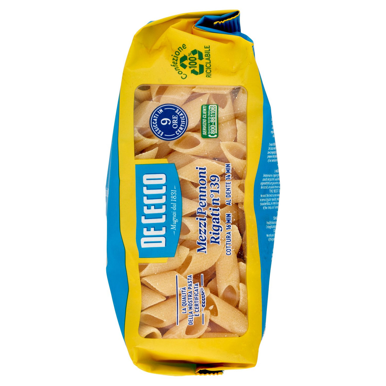 De Cecco Mezzi Pennoni Rigati n° 139 500 g
