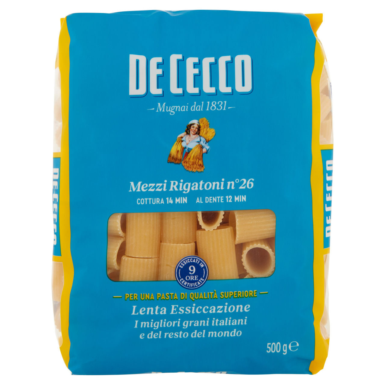 De Cecco Mezzi Rigatoni n°26 500 g