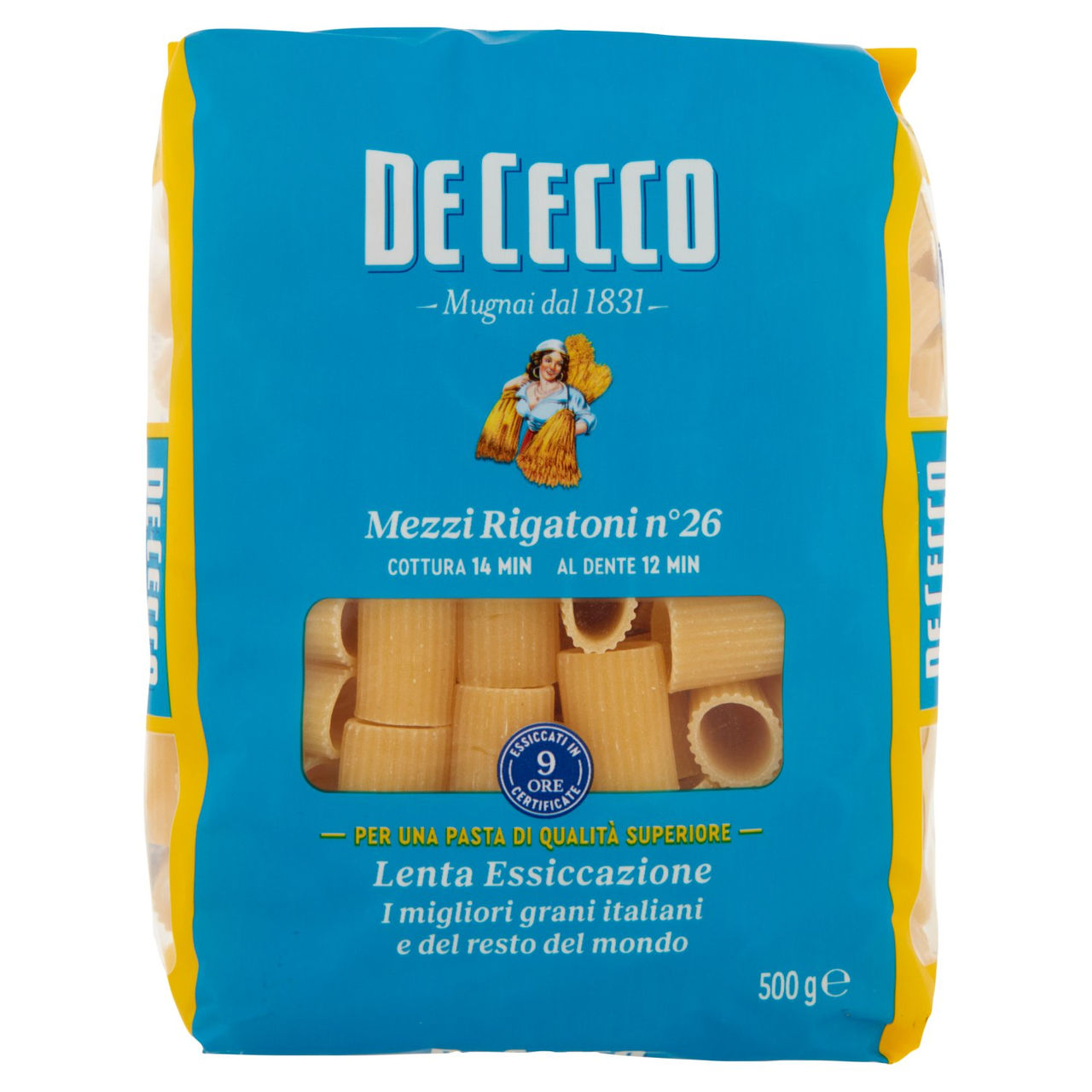 De Cecco Mezzi Rigatoni n°26 500 g