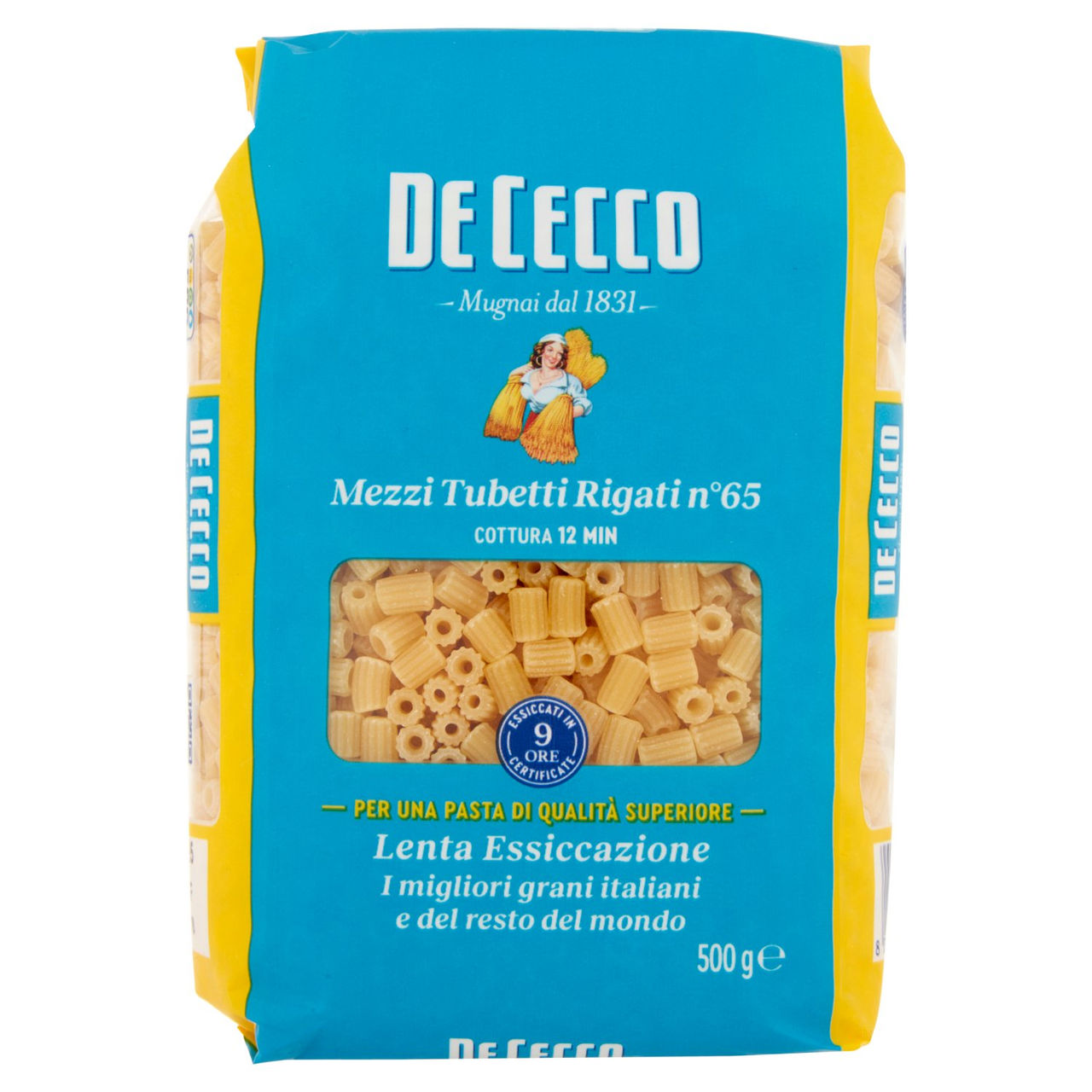 De Cecco Mezzi Tubetti Rigati n°65 500 g