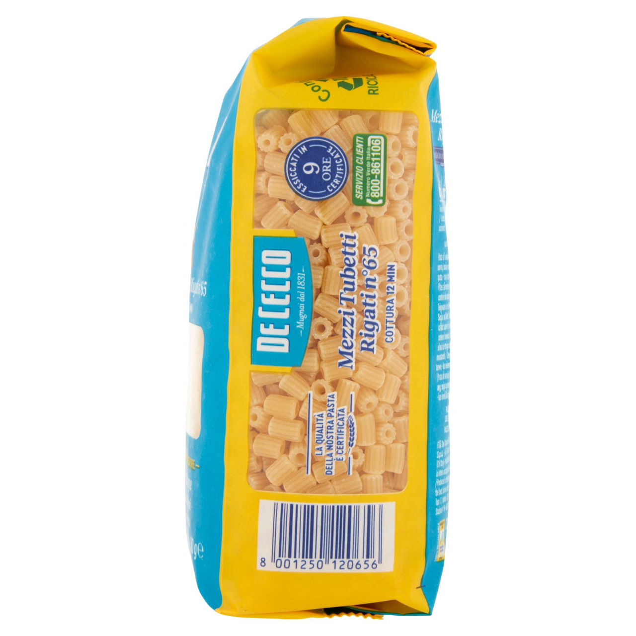 De Cecco Mezzi Tubetti Rigati n°65 500 g