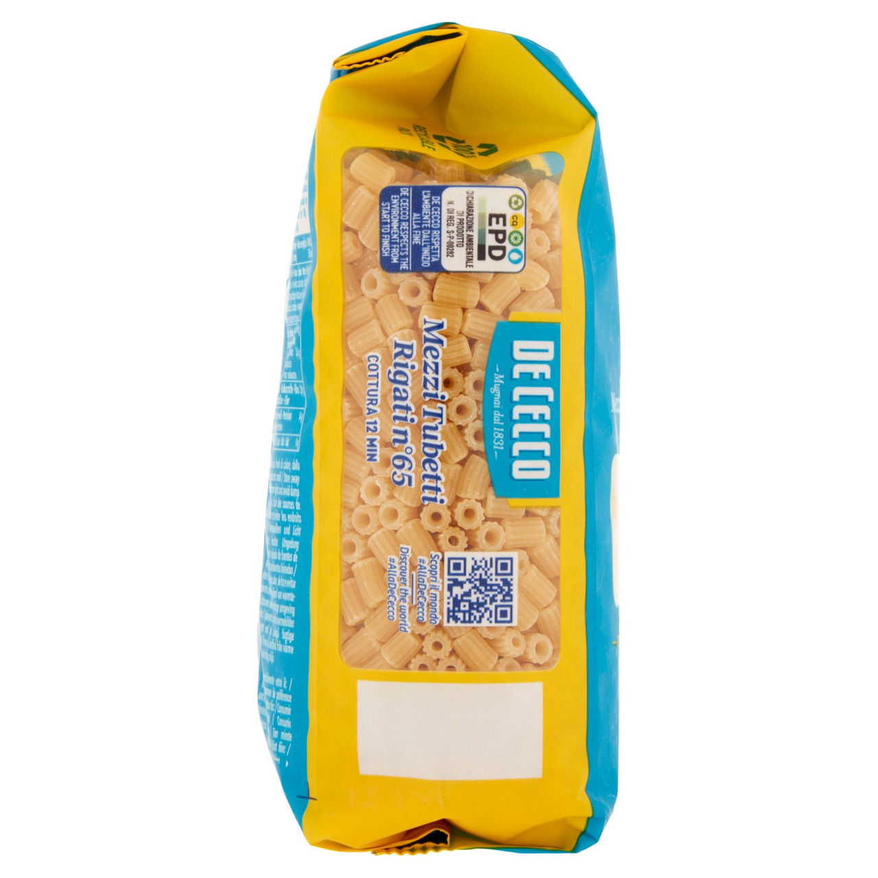De Cecco Mezzi Tubetti Rigati n°65 500 g