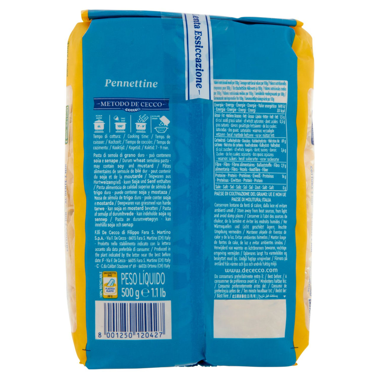 De Cecco Pennettine n°42 500 g