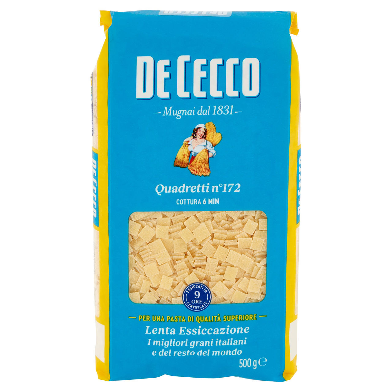 De Cecco Quadretti n°172 500 g