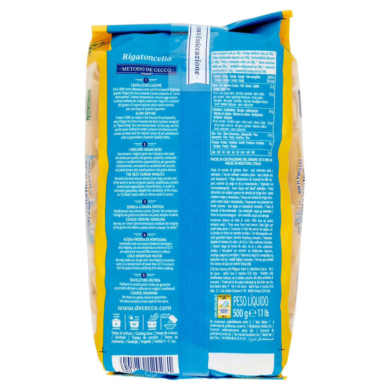 De Cecco Rigatoncello n° 28 500 g