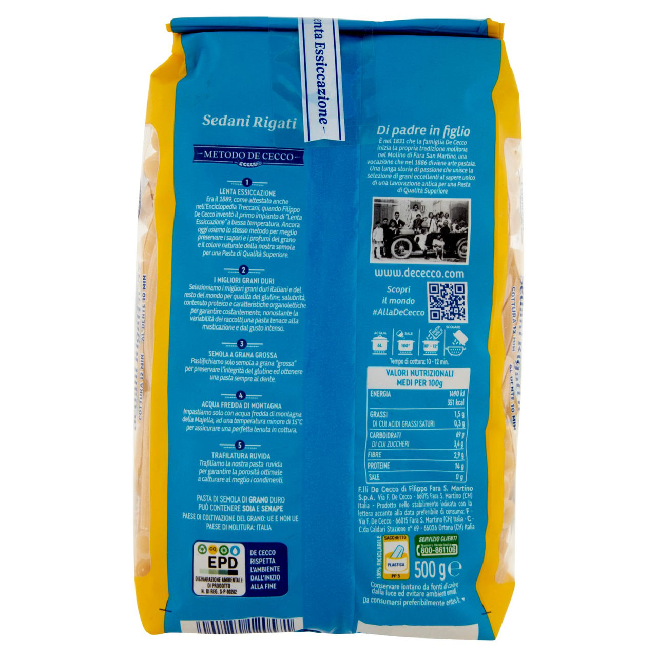 De Cecco Sedani Rigati n°57 500 g