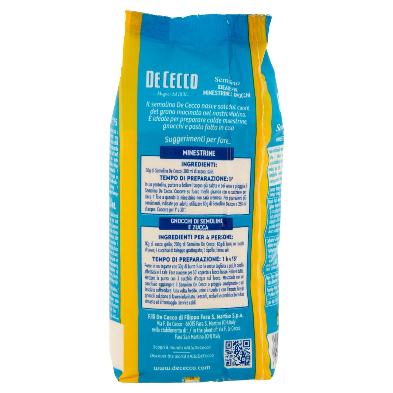 De Cecco Semolino n°175 250 g