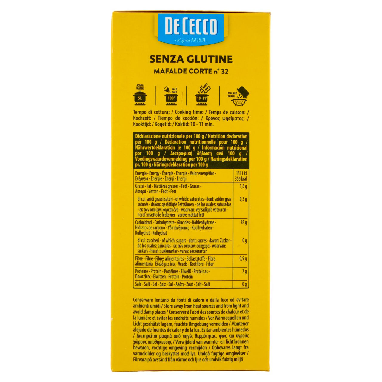 De Cecco Senza Glutine Mafalde Corte n°32 400 g