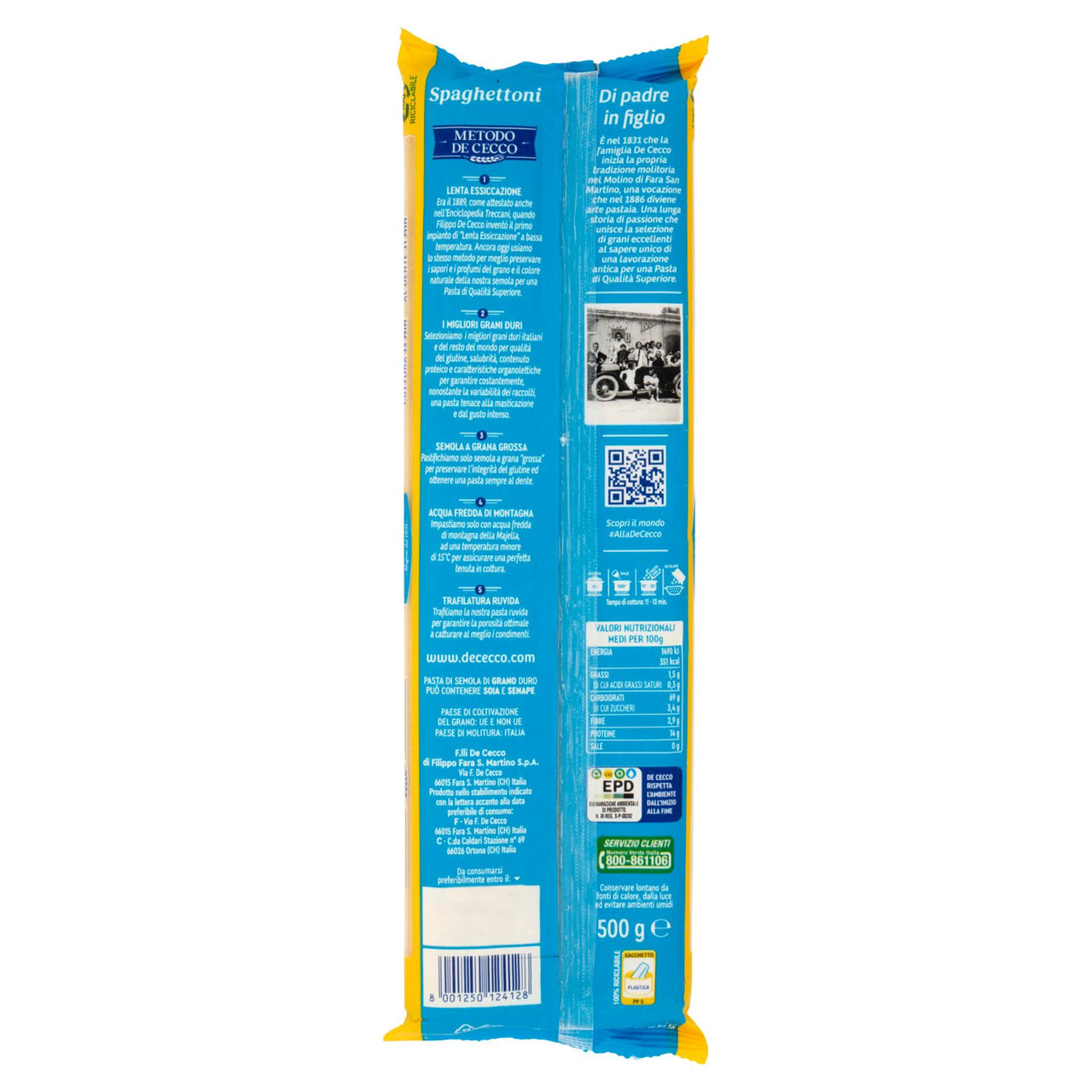 De Cecco Spaghettoni n°412 500 g