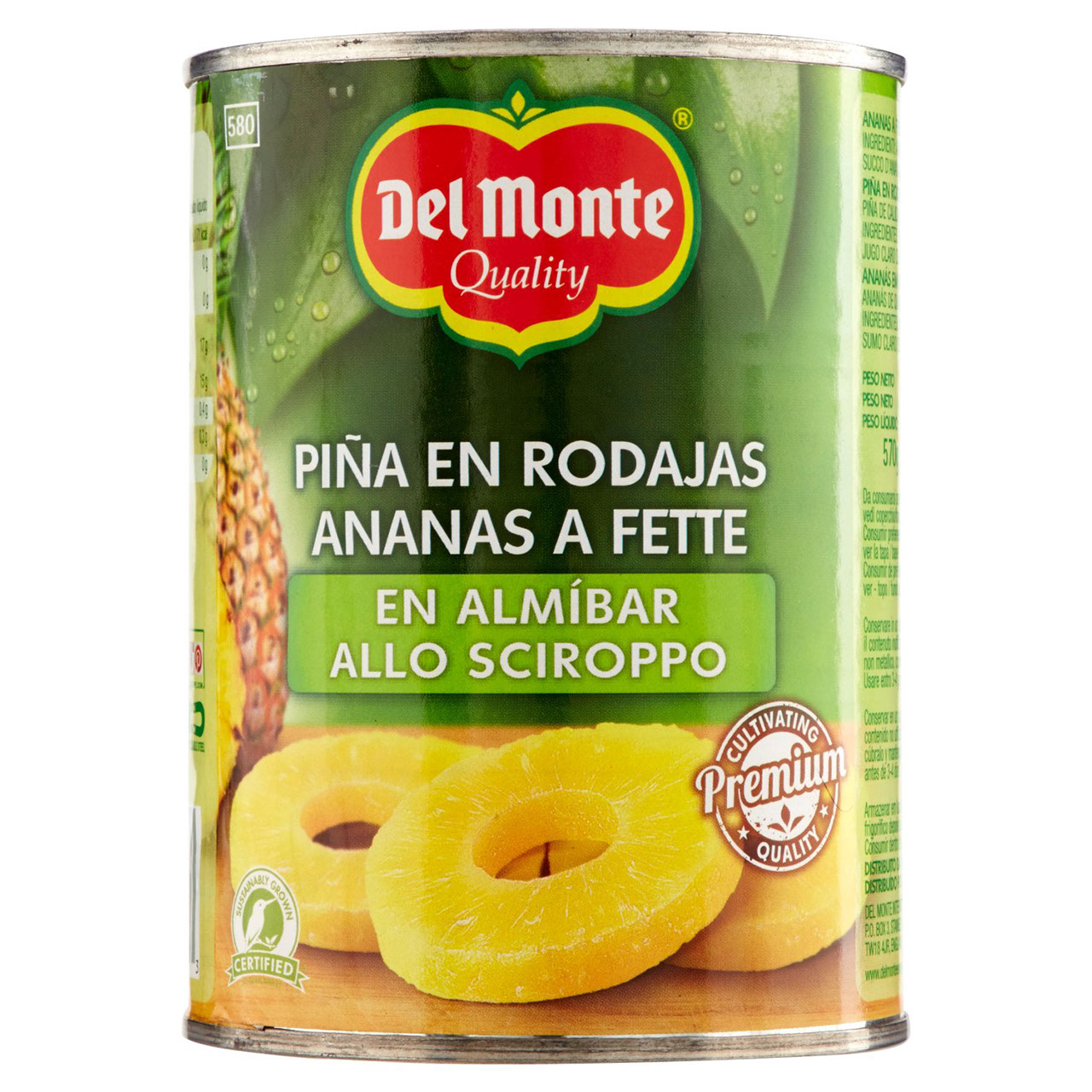 Del Monte Ananas a Fette allo Sciroppo 570 g