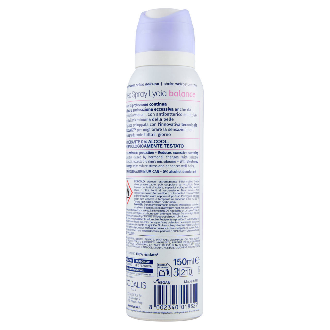 Deo spray Lycia balance 150 ml