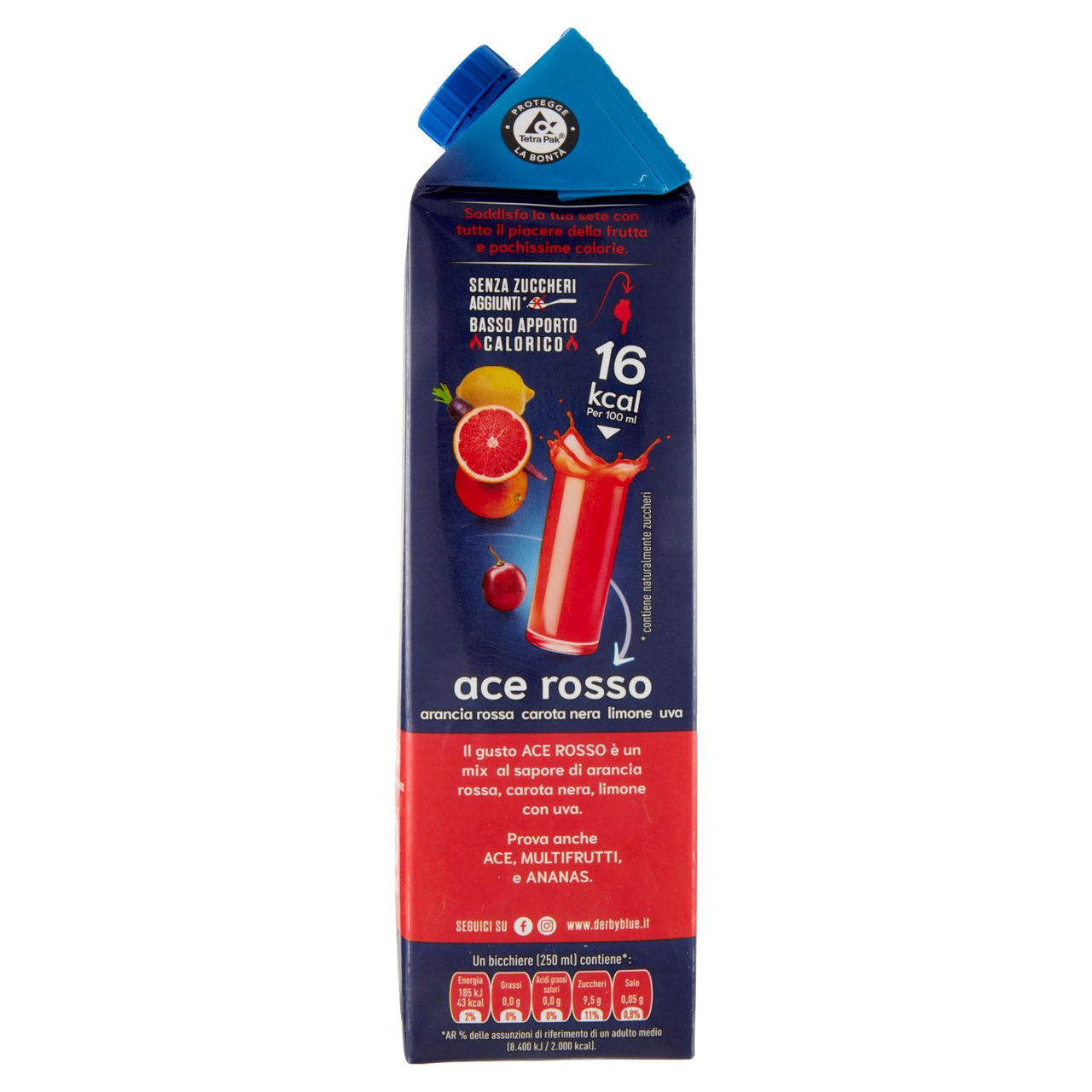 Derby blue zero ace rosso 1500 ml