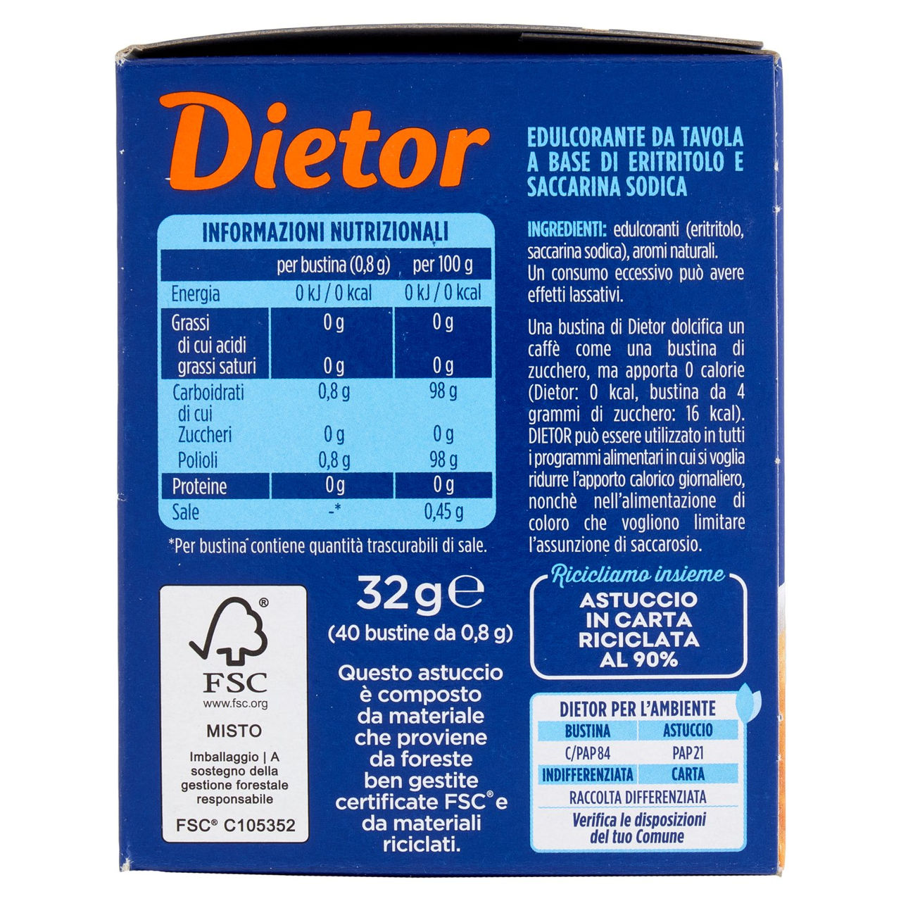 My Dietor 40 x 0,8 g in vendita online