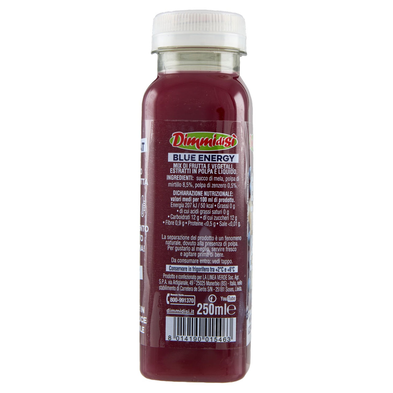 DimmidiSì Estratto con Mirtillo & Zenzero 250 ml