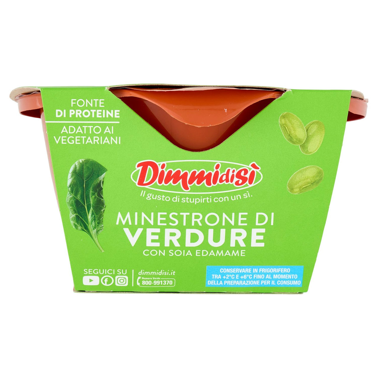 DimmidiSì Minestrone di Verdure con Soia Edamame 620 g