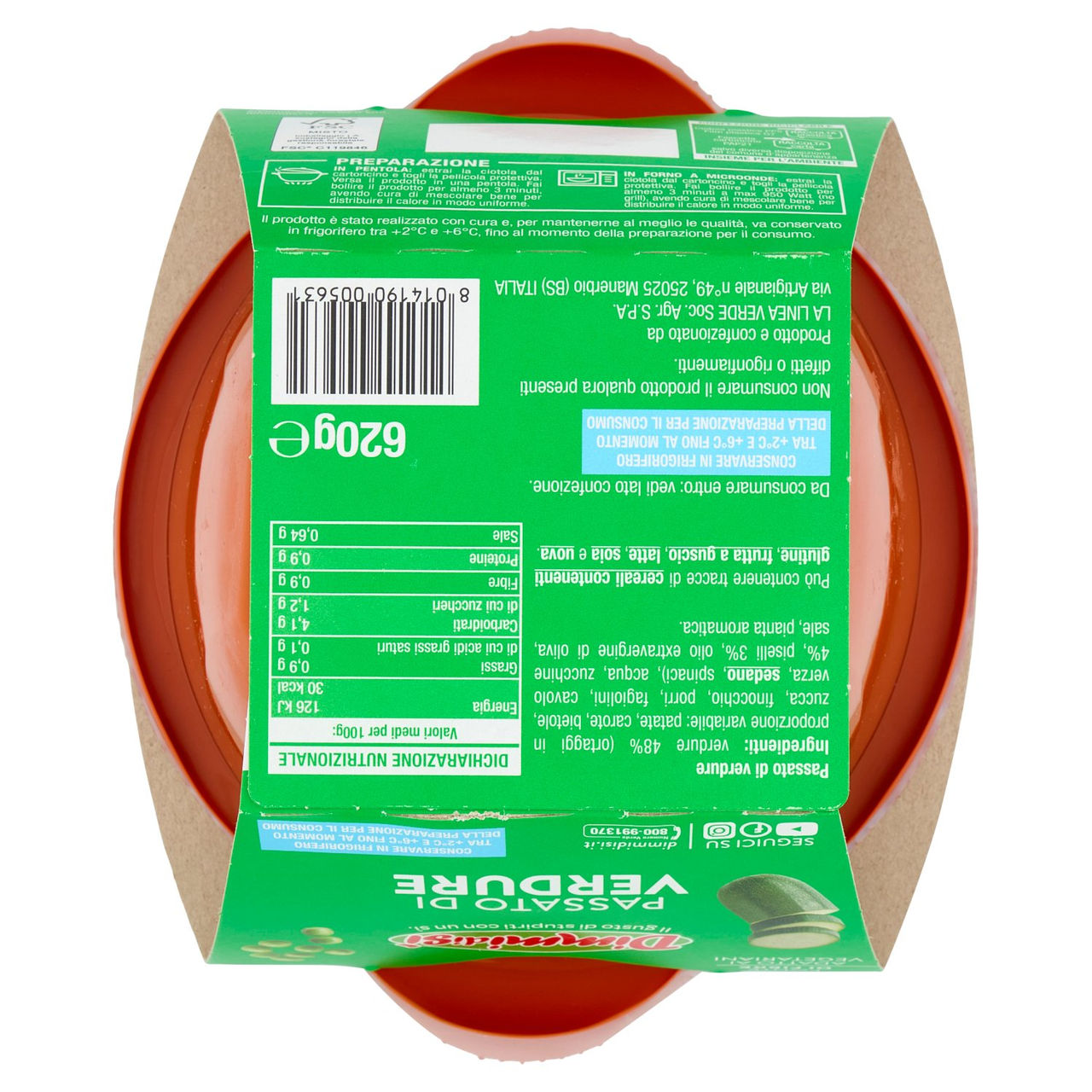 DimmidiSì Passato di Verdure 620 g