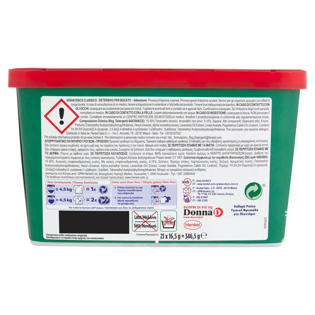 DIXAN Discs Classico 21pz (346,5g)