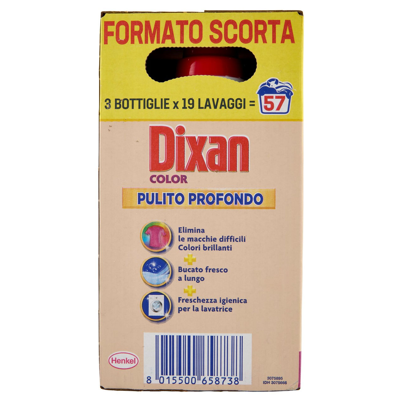 DIXAN Liquido Color 3x19=57 Lavaggi 3 x 855 ml