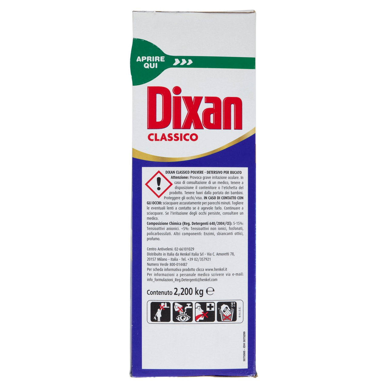 DIXAN Polvere Classico 40 Lavaggi 2,200 kg