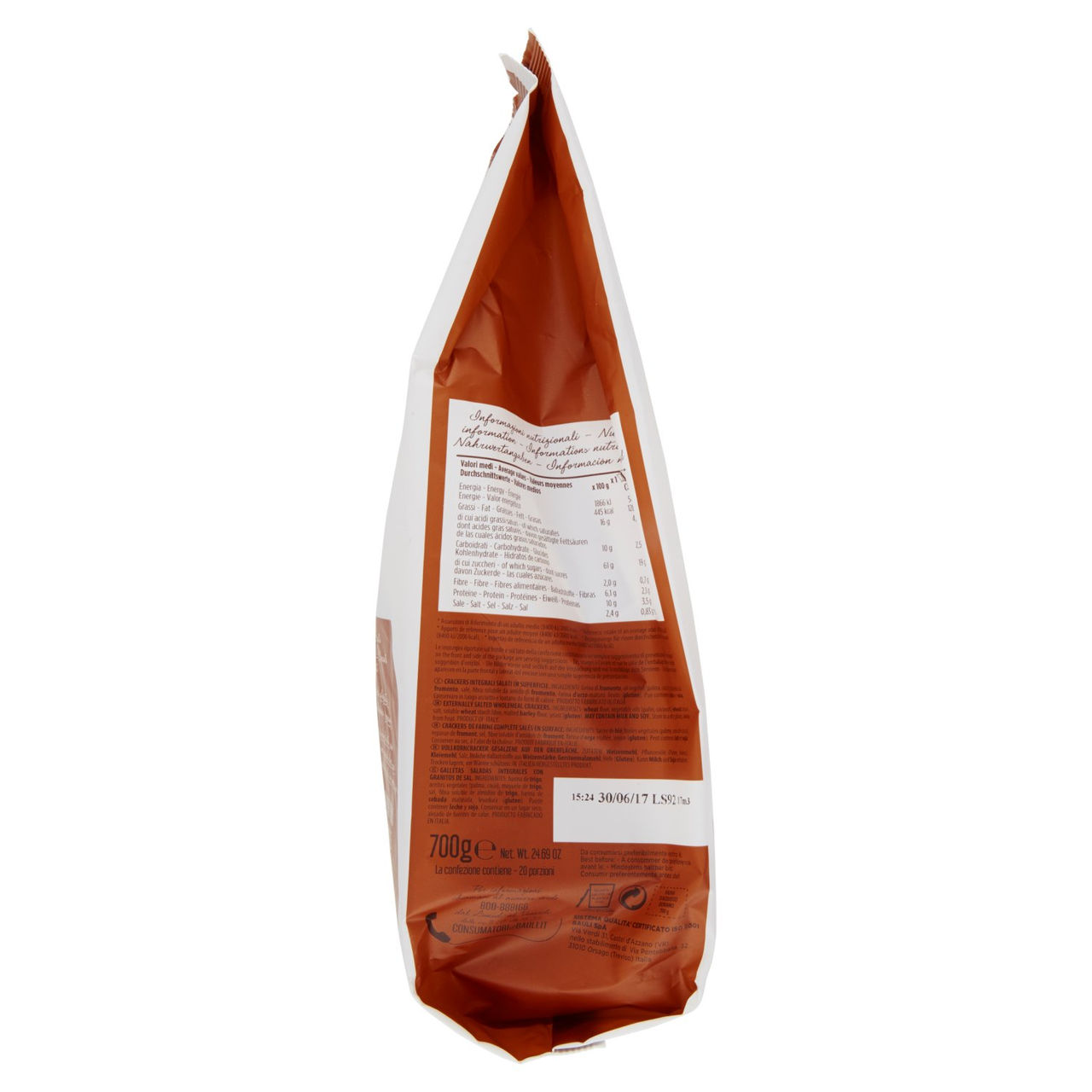 Doria Cracker Doriano Integrale sacco 700 g