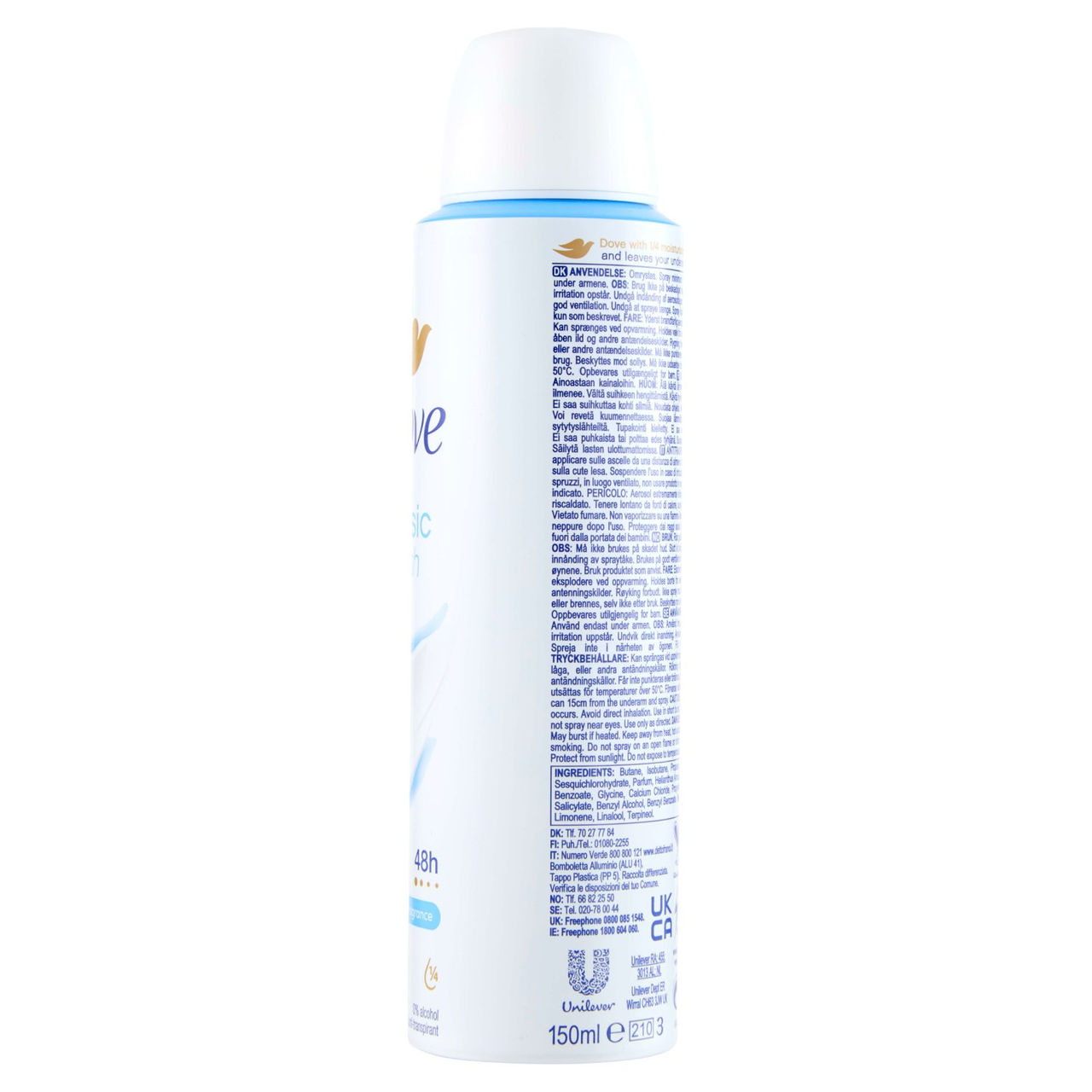 Dove aclassic fresh anti-perspirant 150 ml