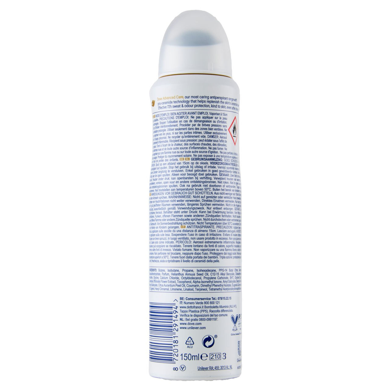 Dove advanced Care coconut & jasmine flower scent anti-perspirant 150 ml