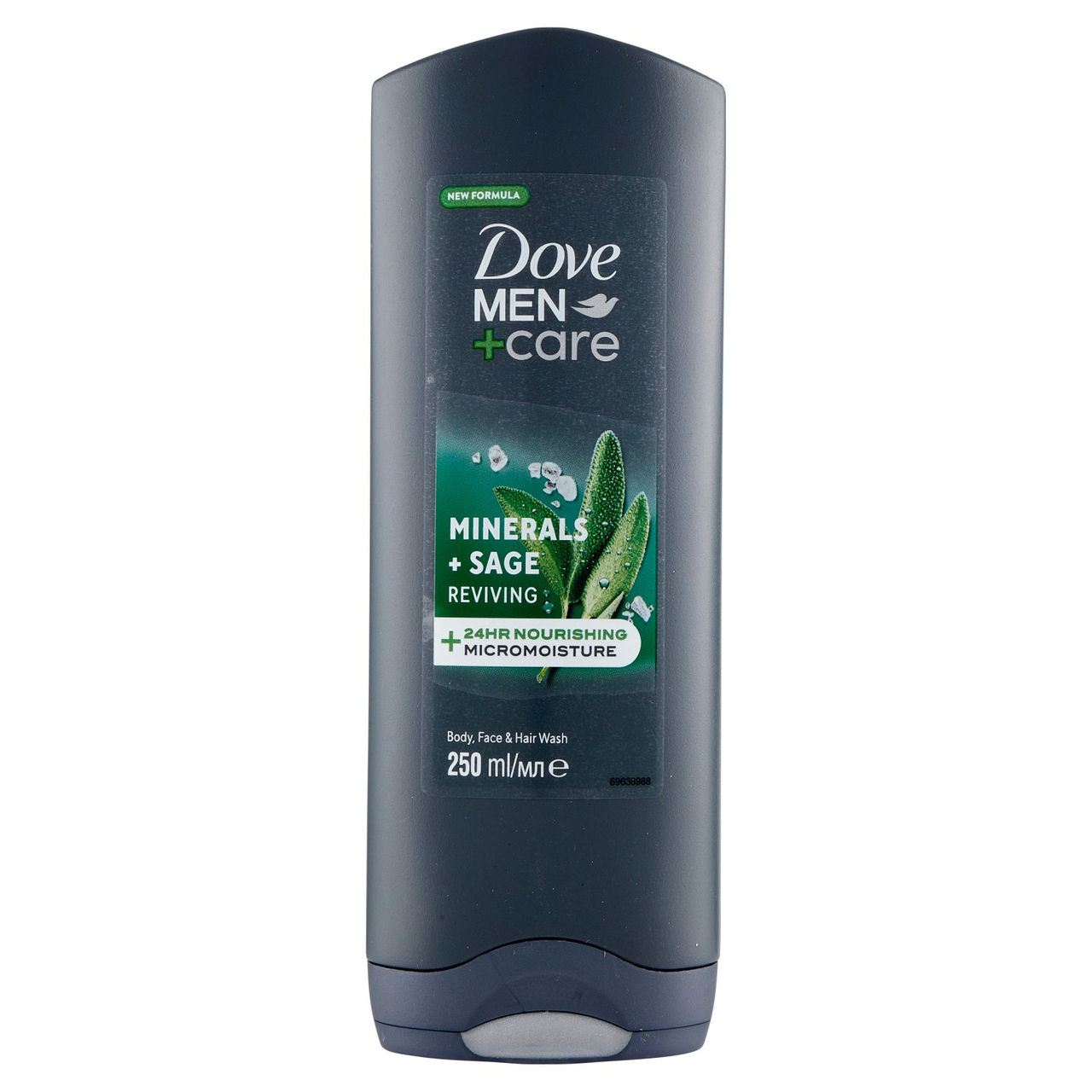 Dove Men Care Mineral   Sage Reviving Body, Face & Hair Wash 250 ml