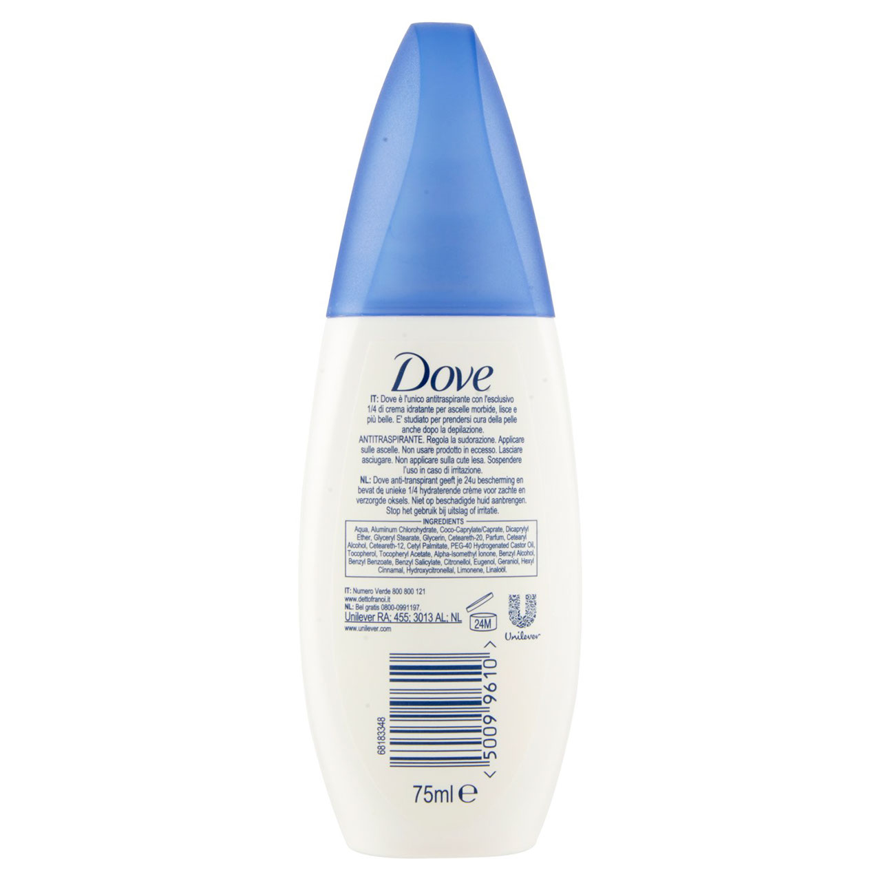 Dove original Deodorante Vapo No Gas 75 ml