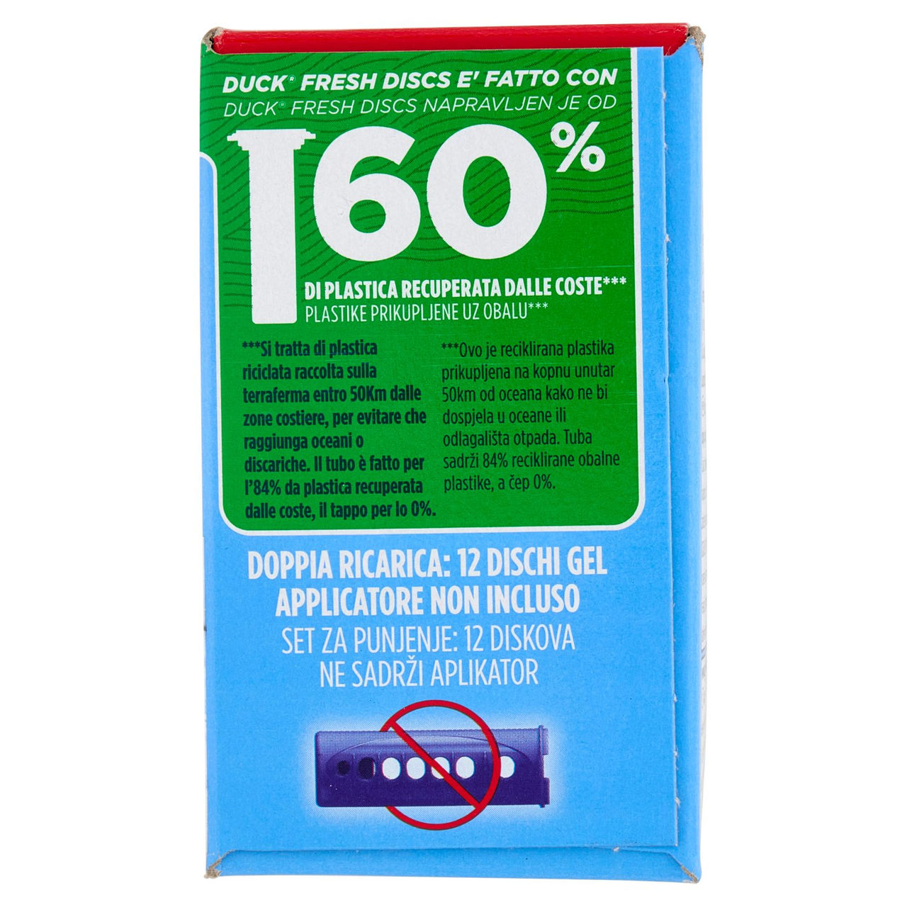Duck Fresh Discs - Doppia Ricarica, Fragranza Marine 2 x 36ml