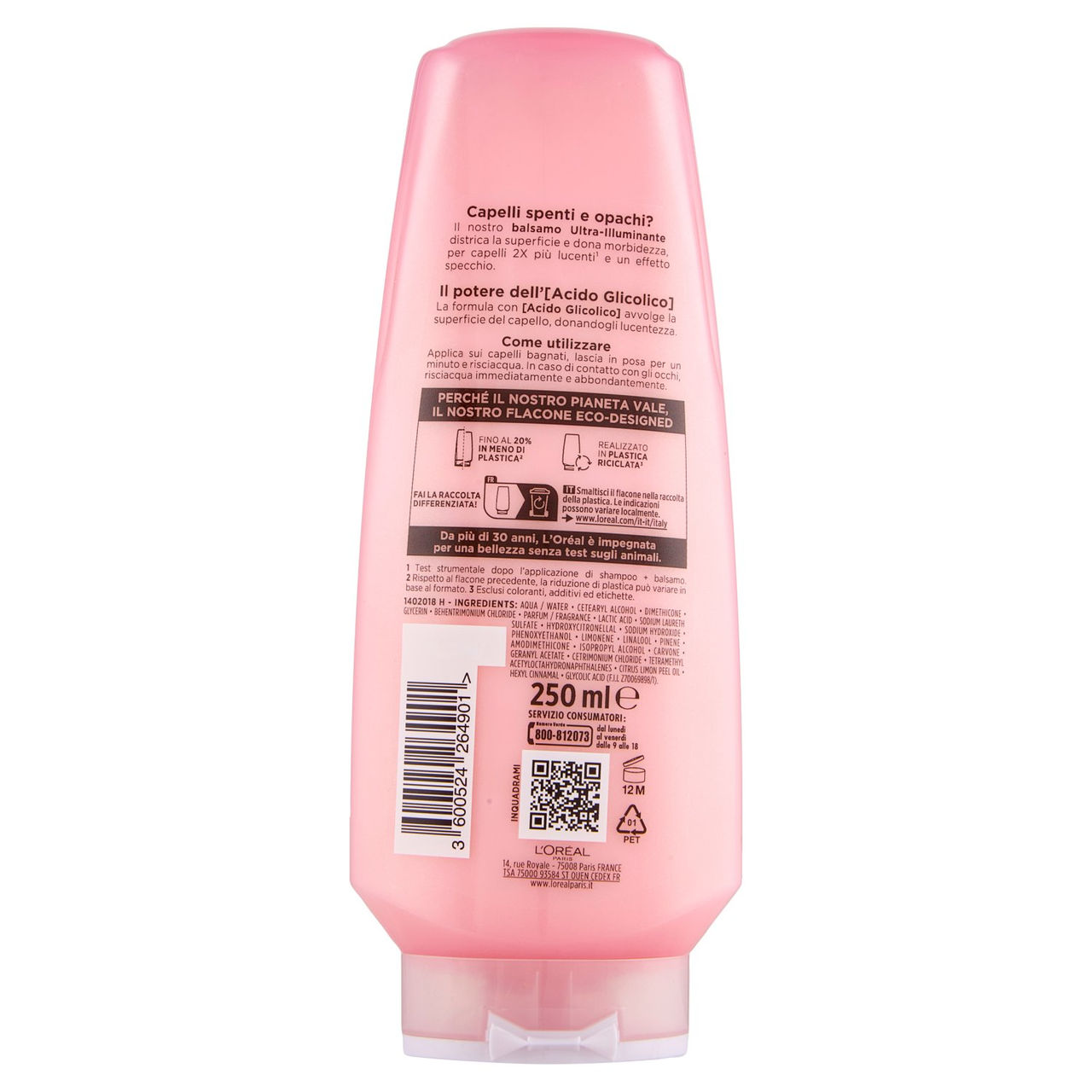 Elvive Glycolic Gloss Balsamo Ultra-Illuminante 250 ml