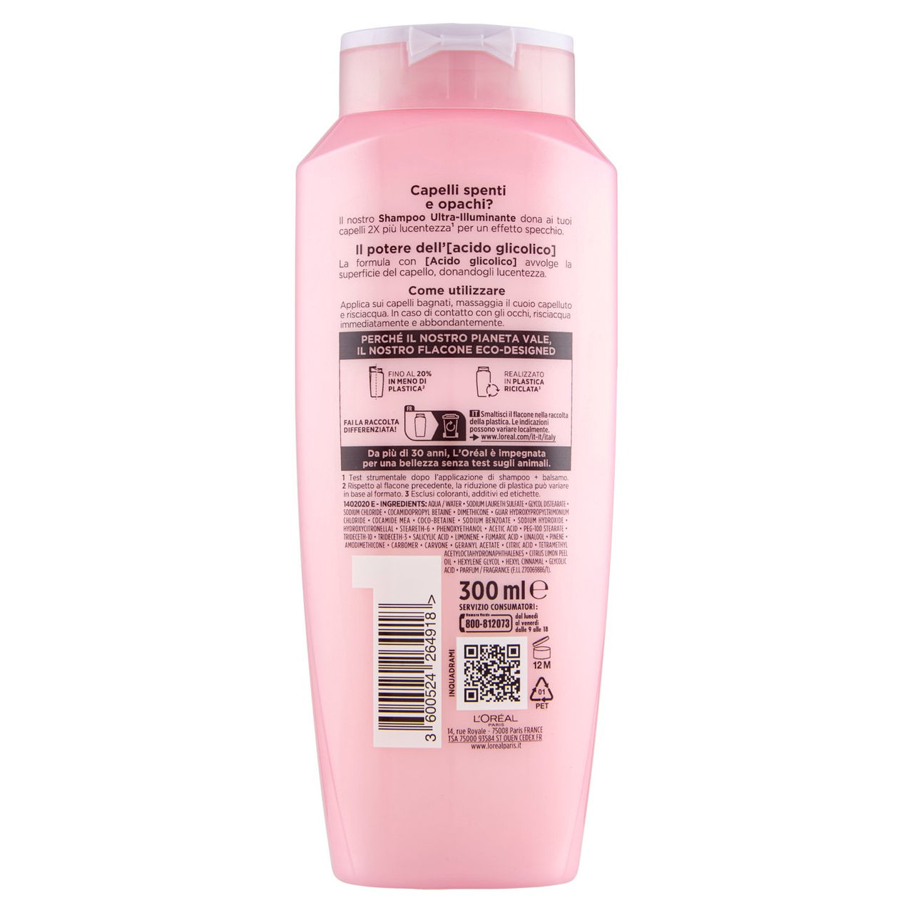 Elvive Glycolic Gloss Shampoo Ultra-Illuminante 300 ml