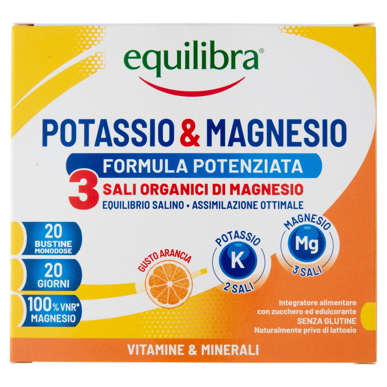 equilibra Potassio & Magnesio 3 Formula Potenziata Bustine Monodose 20 x 5,2 g