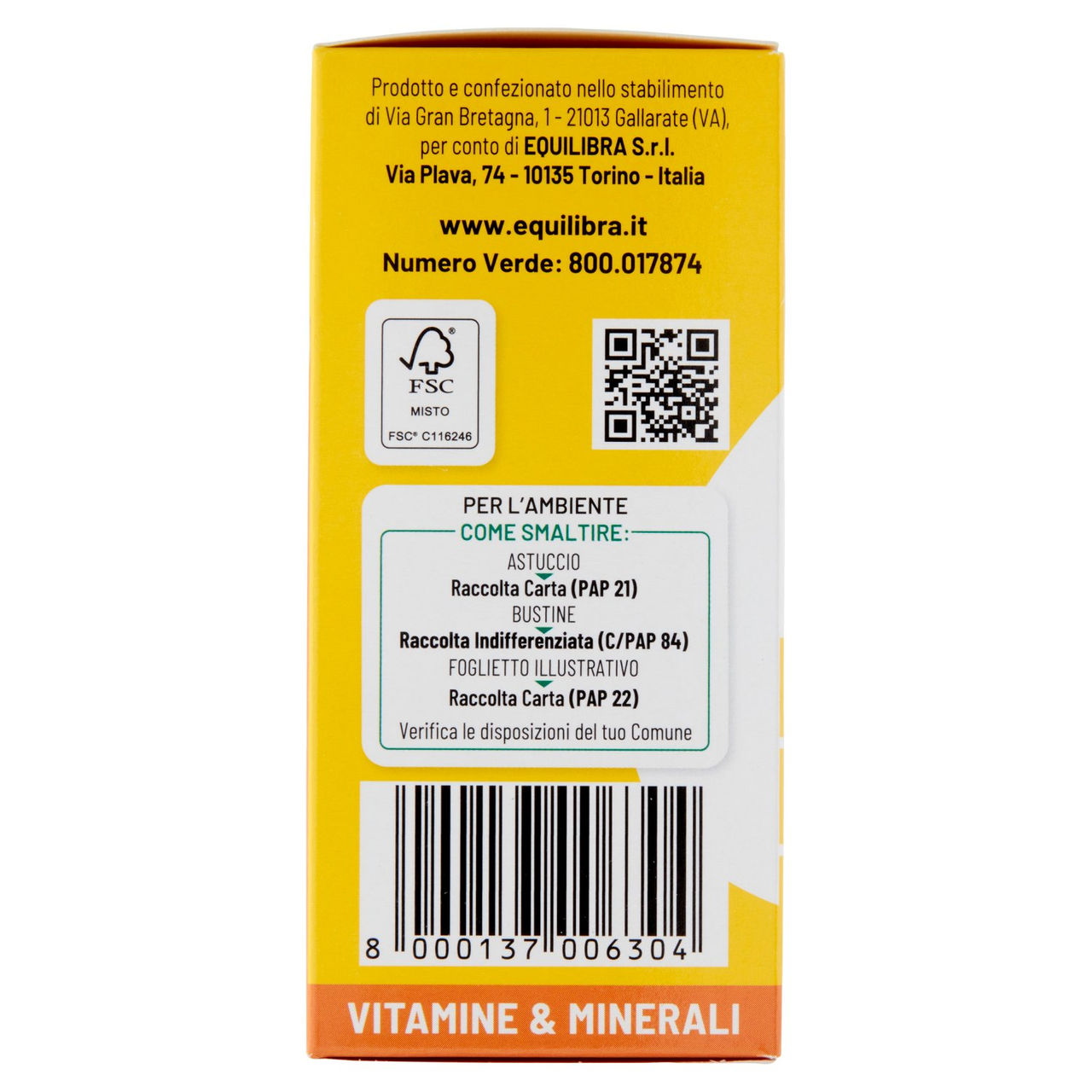 equilibra Potassio & Magnesio 3 Formula Potenziata Bustine Monodose 20 x 5,2 g