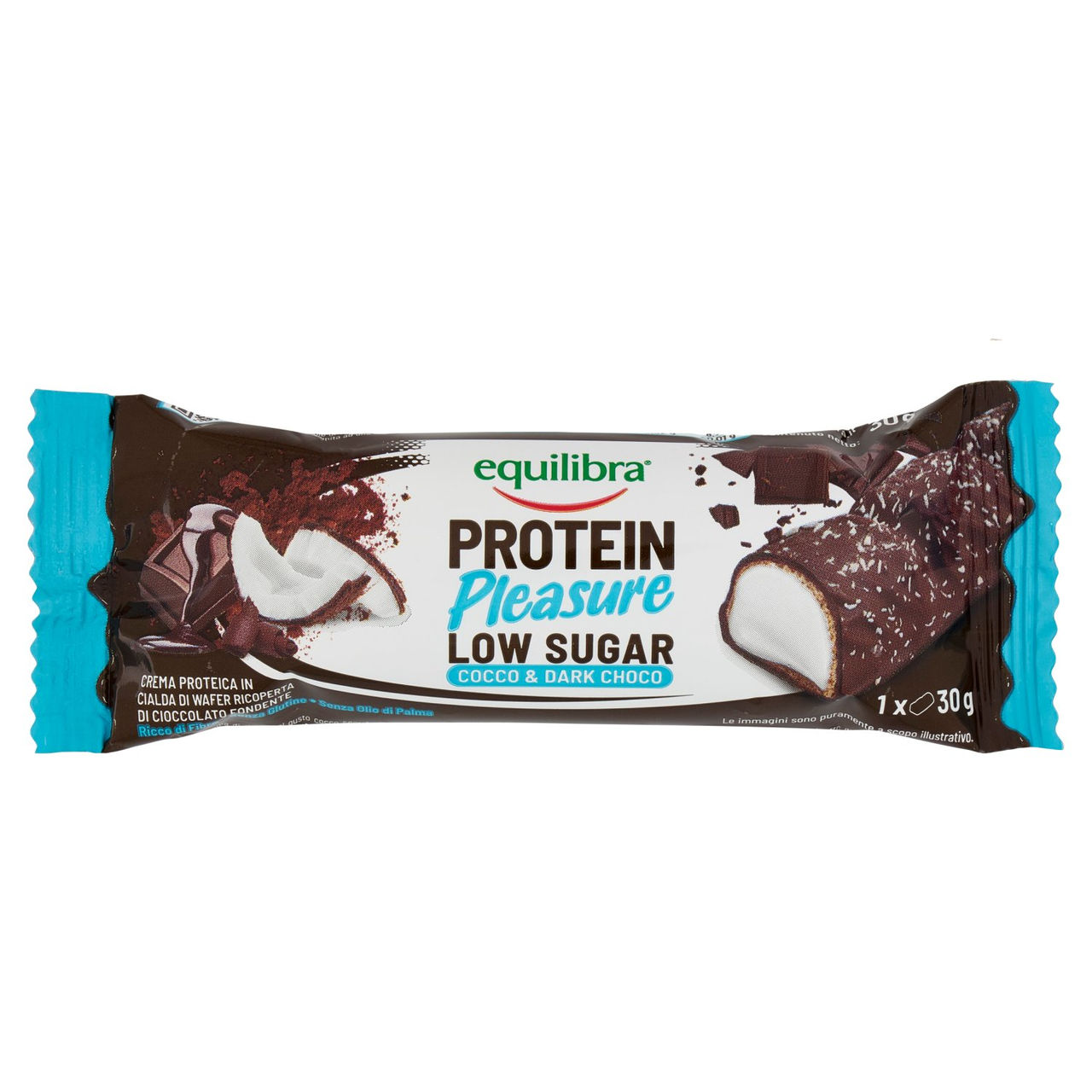 equilibra Protein Pleasure Low Sugar Cocco e Dark Choco 30 g