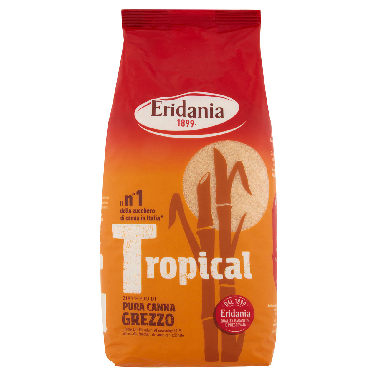 Eridania Tropical Zucchero di Pura Canna Grezzo 1 kg