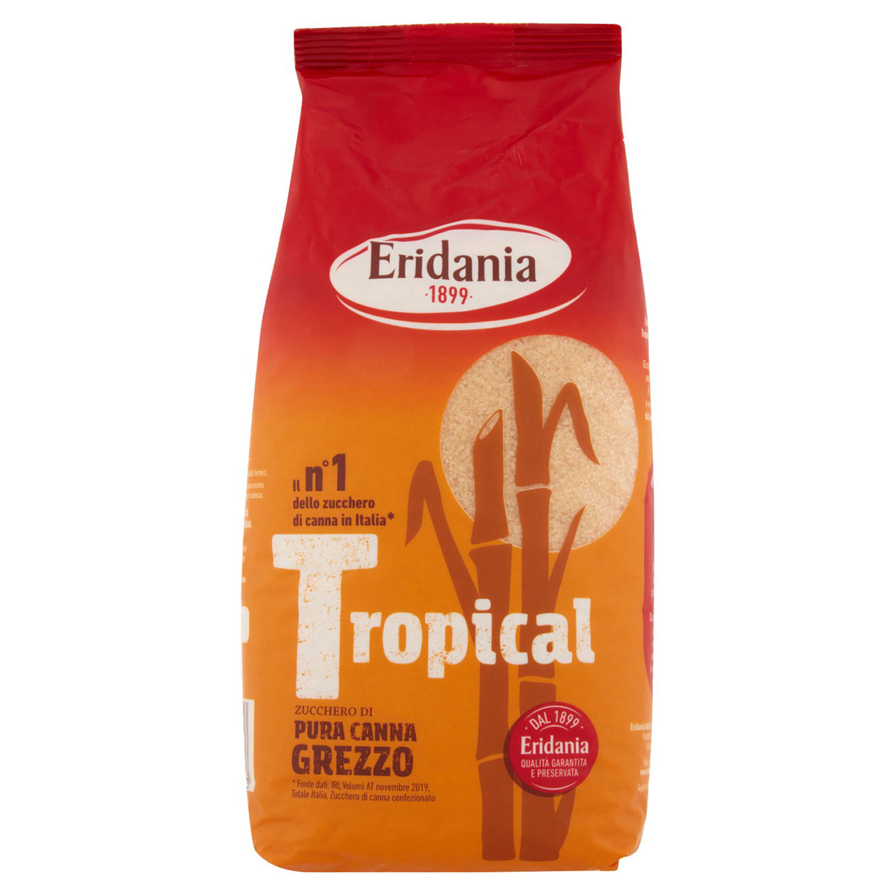 Eridania Tropical Zucchero di Pura Canna Grezzo 1 kg