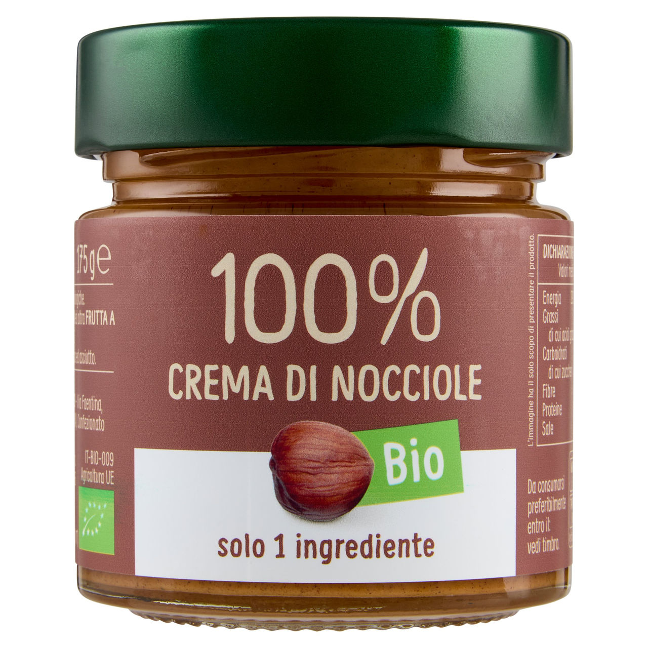 Euro Company 100% Crema di Nocciole Bio 175 g