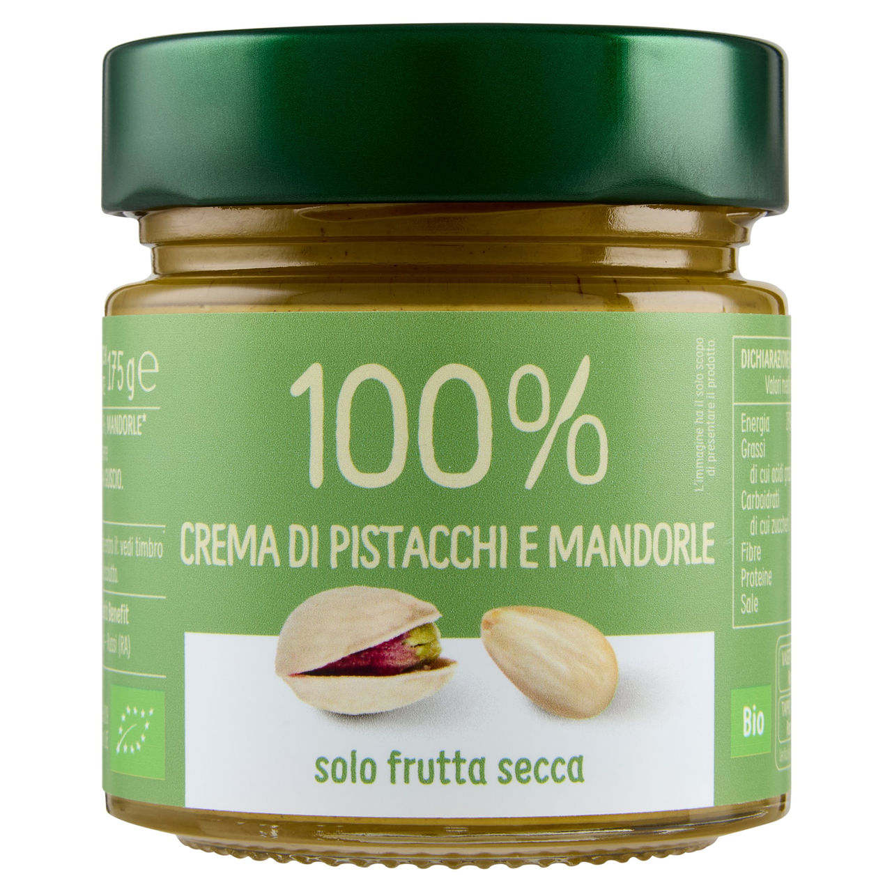 Euro Company 100% Crema di Pistacchi e Mandorle Bio 175 g