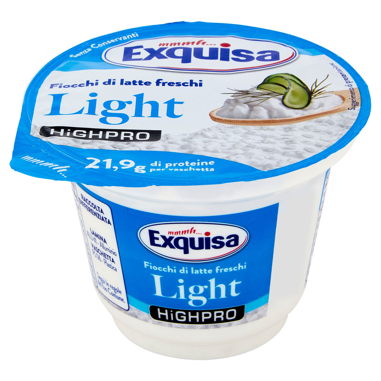 Exquisa Highpro Fiocchi di latte freschi Light 175 g
