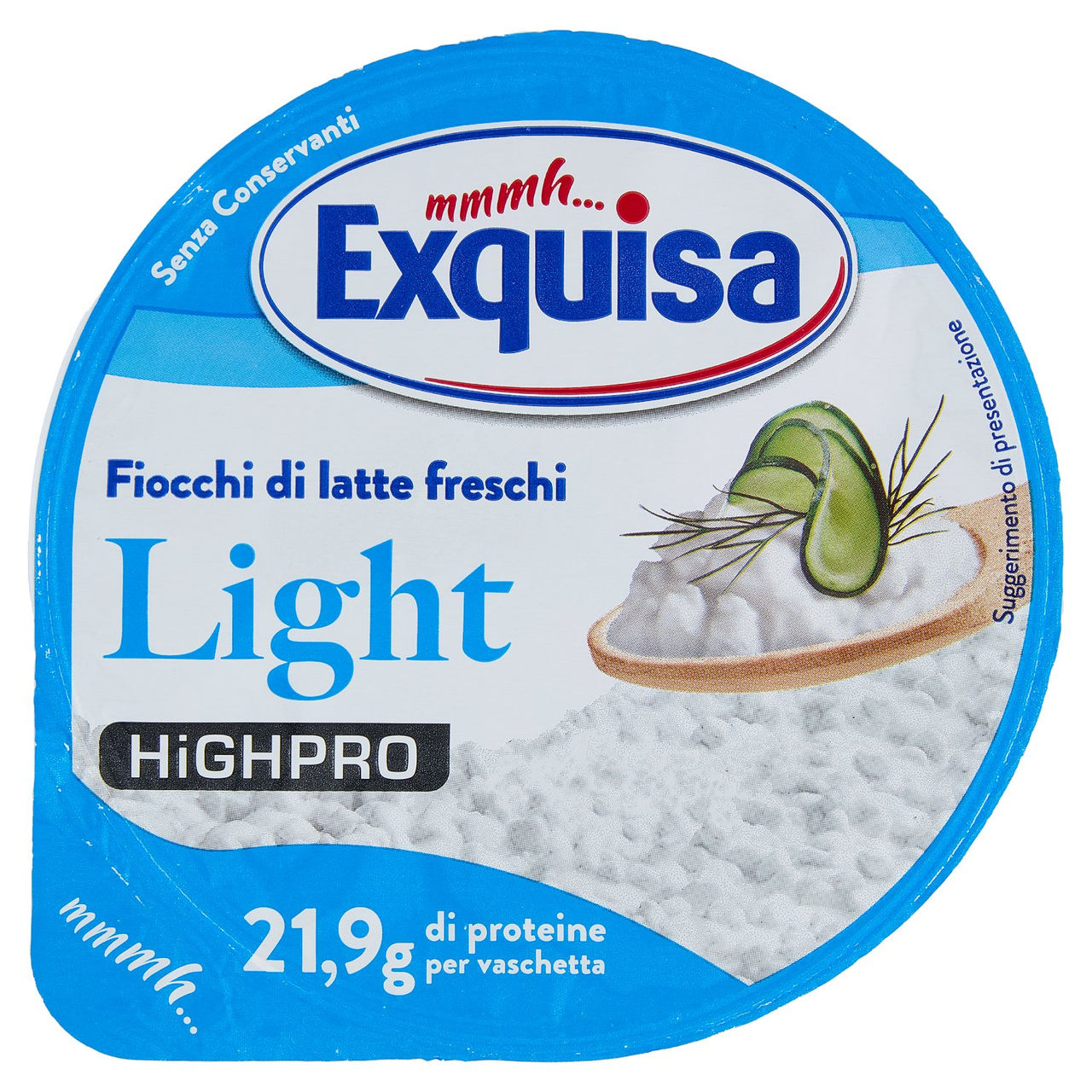 Exquisa Highpro Fiocchi di latte freschi Light 175 g