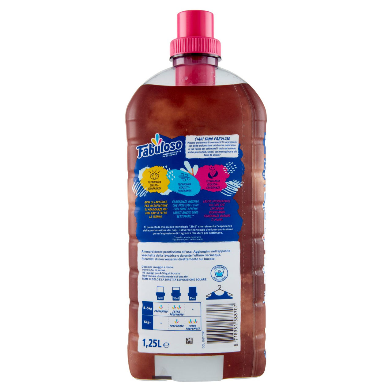 Fabuloso ammorbidente concentrato profumato Cocco 1,25 L