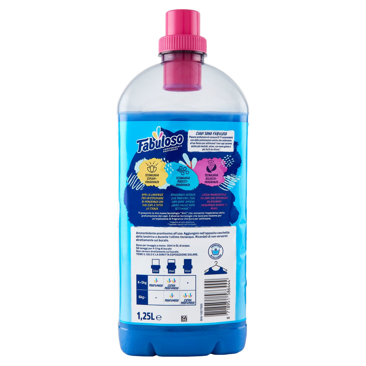 Fabuloso ammorbidente concentrato profumato Fresco Mattino 1,25 L