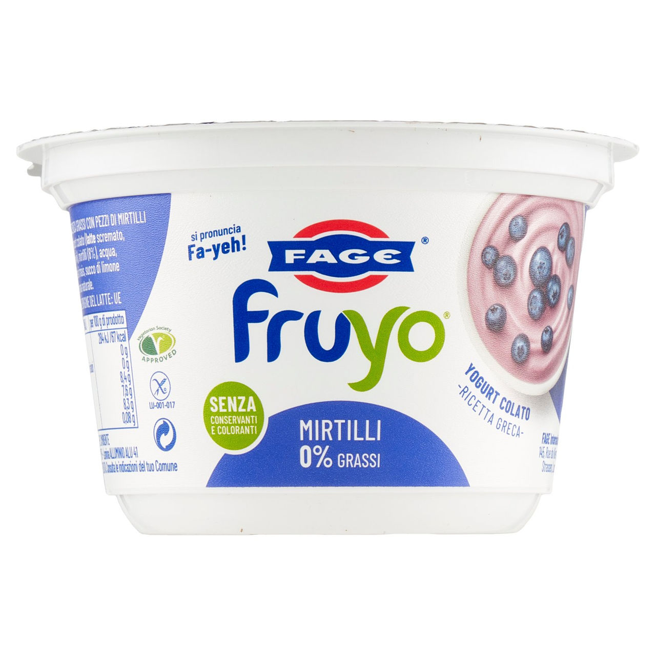 Fage fruyo Mirtilli 0% Grassi 150 g