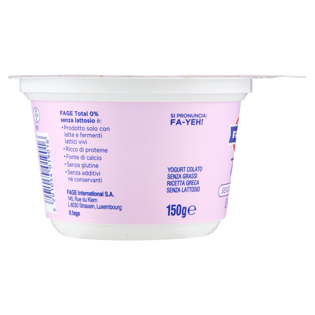 Fage Total Senza Lattosio 0% Grassi 150 g