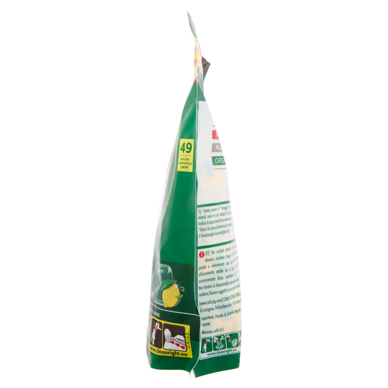Fairy Pastiglie Lavastoviglie Original All in One, Detersivo Piatti Limone, 49 Capsule 662 g